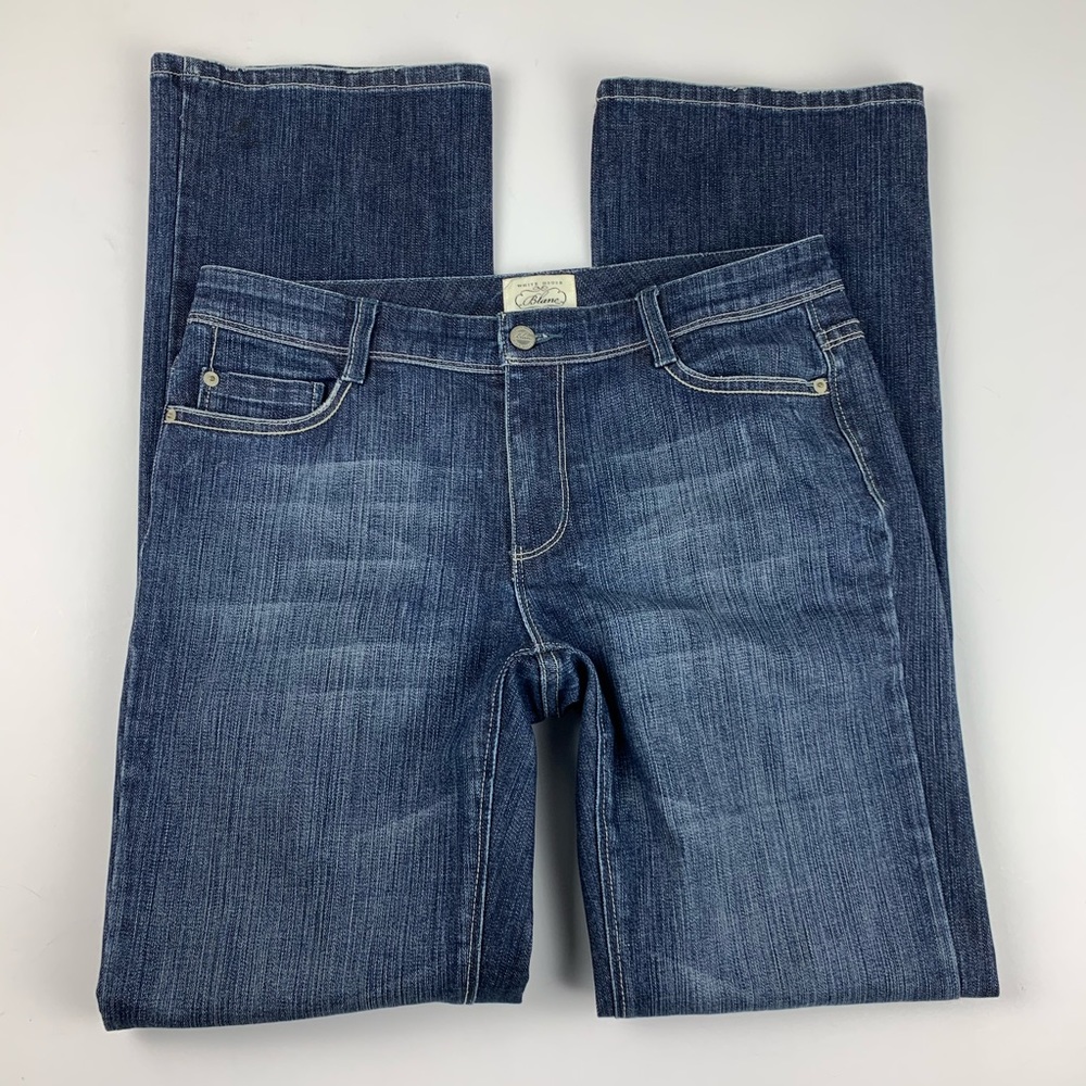 White House Black Market Jeans Womens 8 Reg Blanc